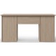 Dallas Oak Finish Workstation Desk